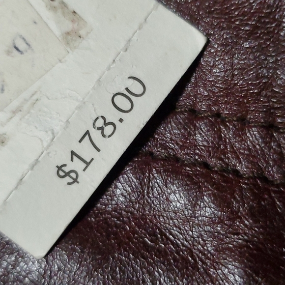 GAP nwt dead stock chocolate brown leather pants boot cut - Picture 4 of 7